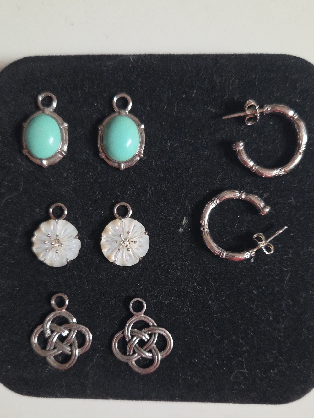 Sterling Earring Charm Set